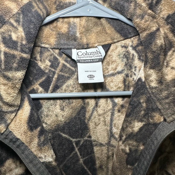 Columbia Brown Camouflage Fleece Jacket - Picture 4 of 5